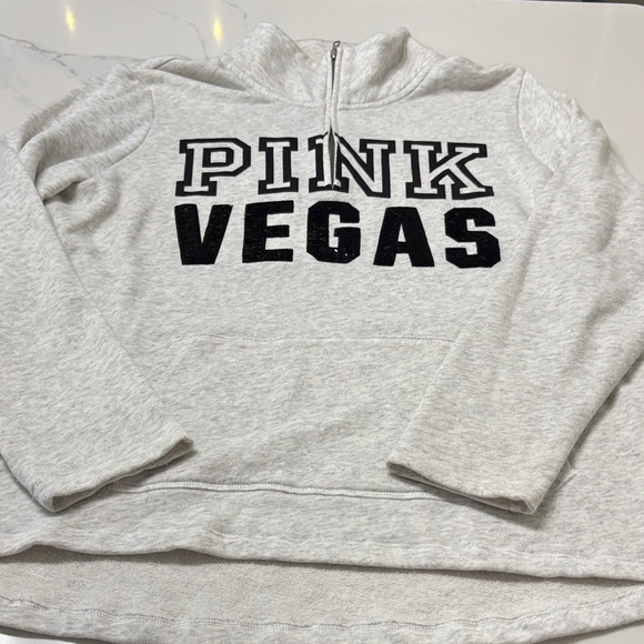 PINK Victoria's Secret Light Gray Vegas Pullover - Picture 3 of 11